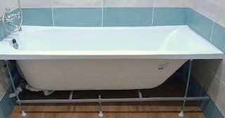 Установка акриловой ванны в Краснокамске - Профессиональный монтаж от СантехДомКнм от 4142 рублей.